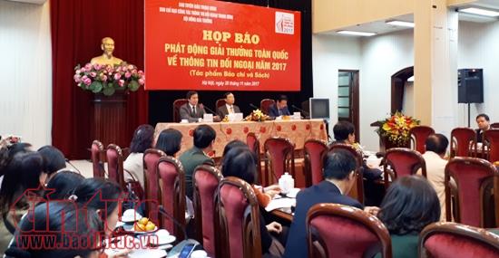 Phát động giải thưởng toàn quốc về thông tin đối ngoại 2017 ảnh 1